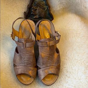 Patrizia by first step gold sandals